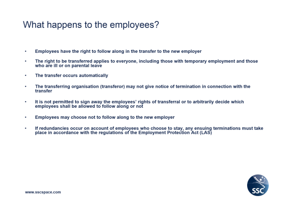 LAS eller what happens to the employees?